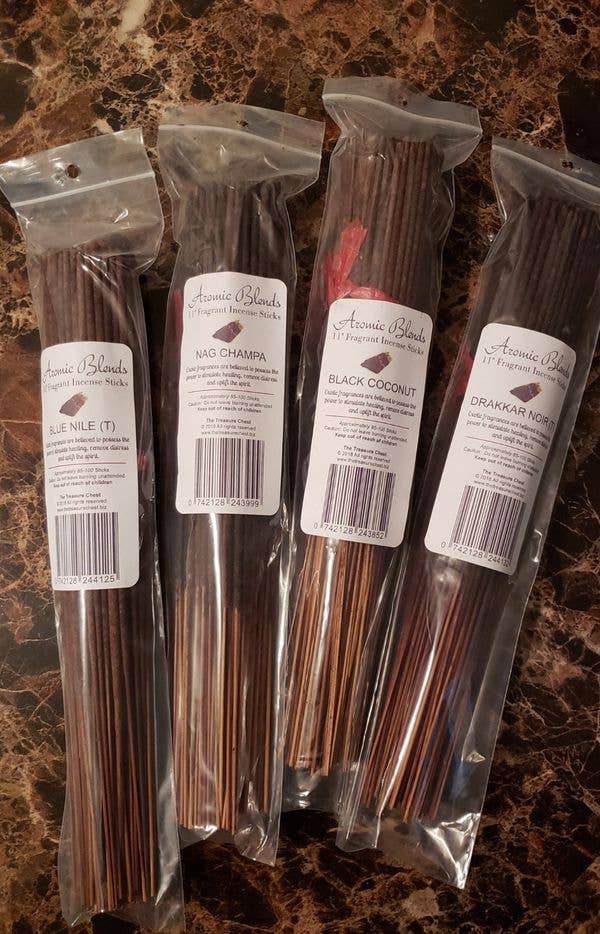 11" Hand-Dipped Incense Bundles (Approx. 95-100 sticks each)
