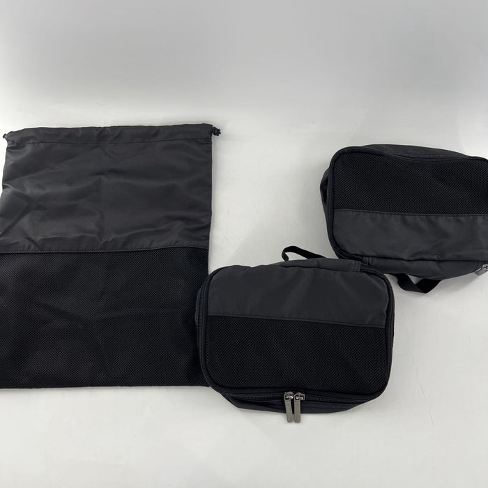 4pc packing cube set-black