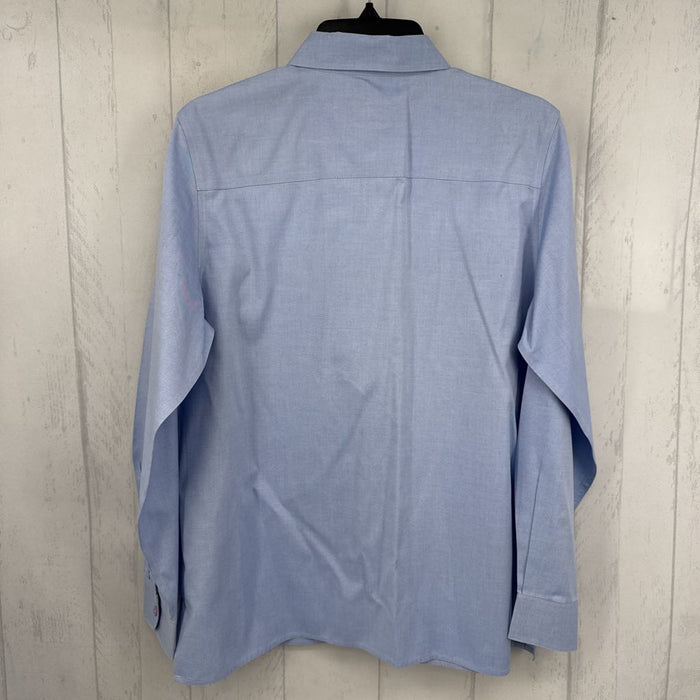 8 wrinkle free button down l/s top