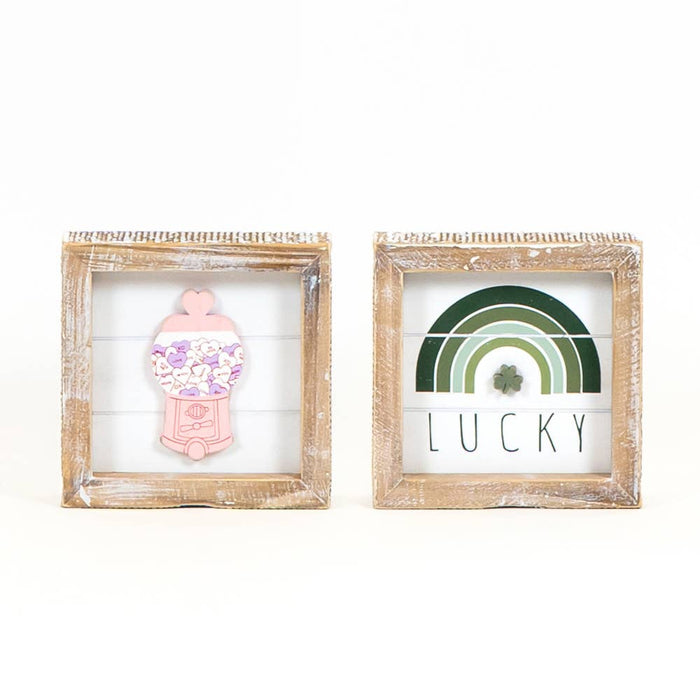 Adams & Co. - 20107 - 5x5 rvs wd frmd sn (GUM/LCKY)   Valentine St Patrick