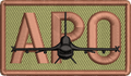 APO - Duty Identifier Patch with F-16