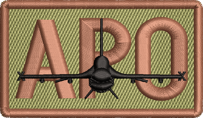APO - Duty Identifier Patch with F-16