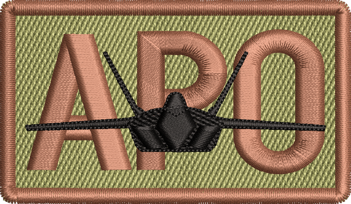 APO - Duty Identifier Patch with F-22