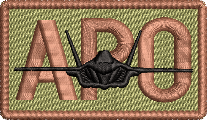 APO - Duty Identifier Patch with F-35