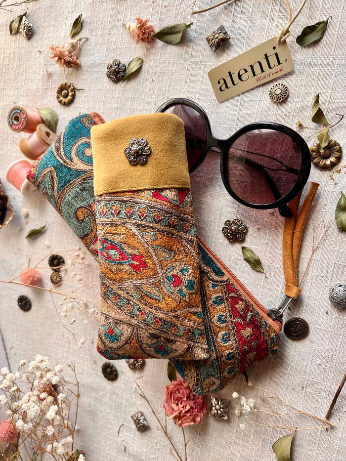 Atenti - Incense Tool Pouch and Matching Eyeglass Case Set