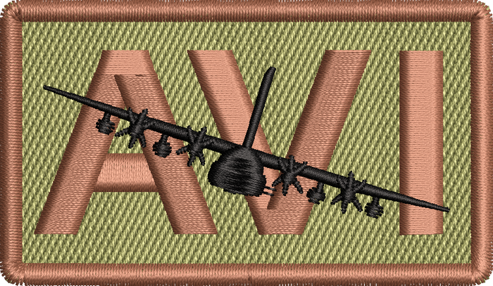 AVI - Duty Identifier Patch with AC-130J (Banked)
