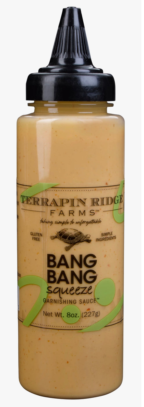 BANG BANG Squeeze Garnishing Sauce 8 oz by Terrapin Ridge