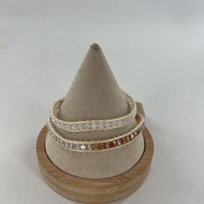 beaded wrap bracelet.
