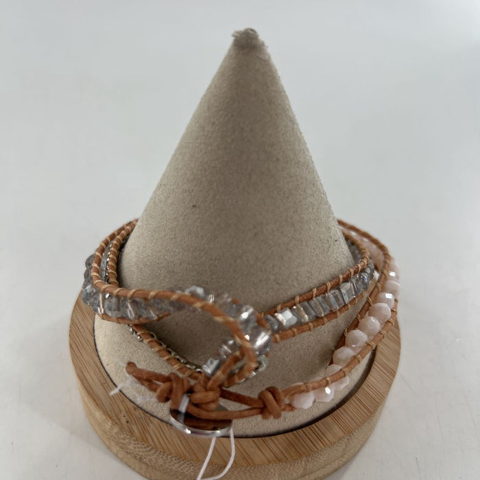 beaded wrap bracelet