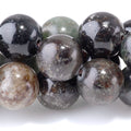 This is a Dakota Stones 10mm Black Lepidolite Gemstone strand with round beads in 15-16 inch strand.