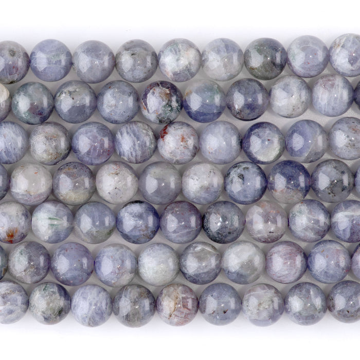 This is a Dakota Stones 8mm Bloody Iolite Gemstone strand with round beads in 15-16 inch strand.