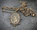 Brass St Christopher Men's Necklace: 20"