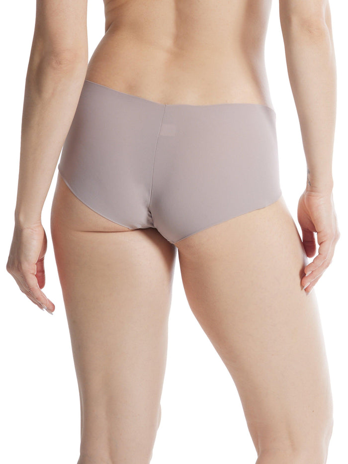 Evening Grey BreatheSoft™ Boyshort - Back On-Model, Full Coverage Seamless Microfiber | Hanky Panky