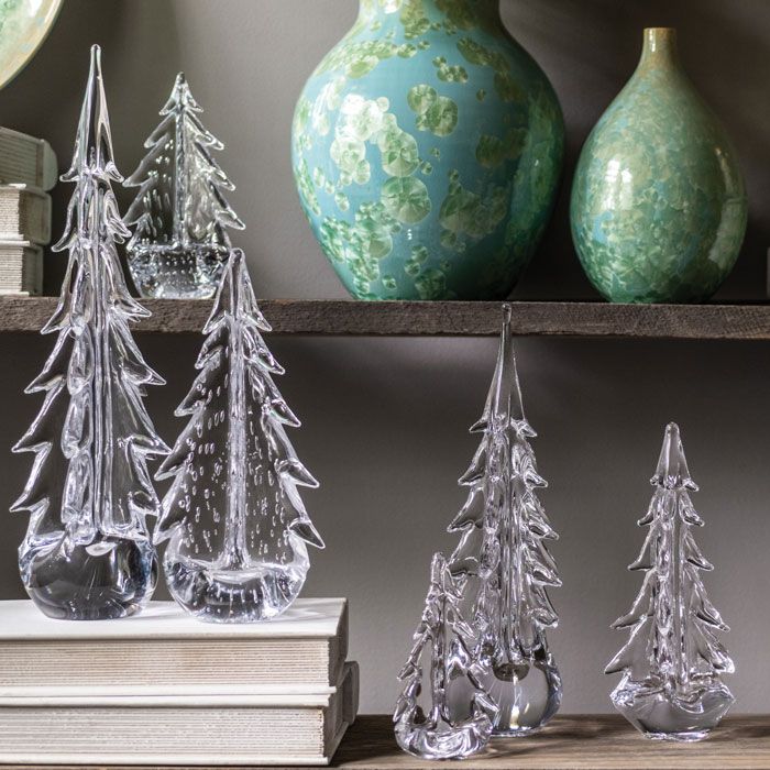 Simon Pearce Bubble Evergreen Trees