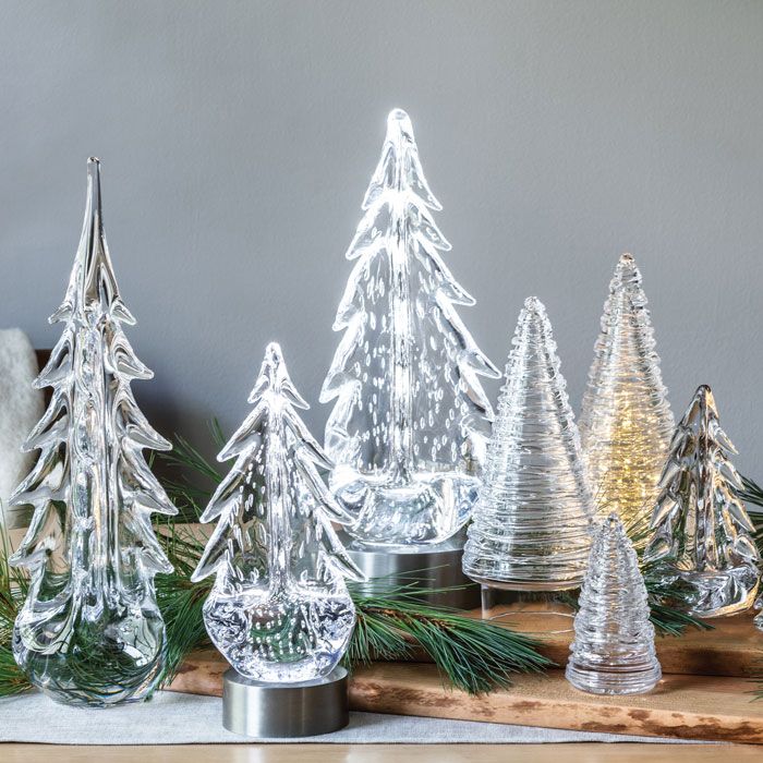 Simon Pearce Bubble Evergreen Trees