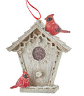 Cardinal and Bird House Ornament