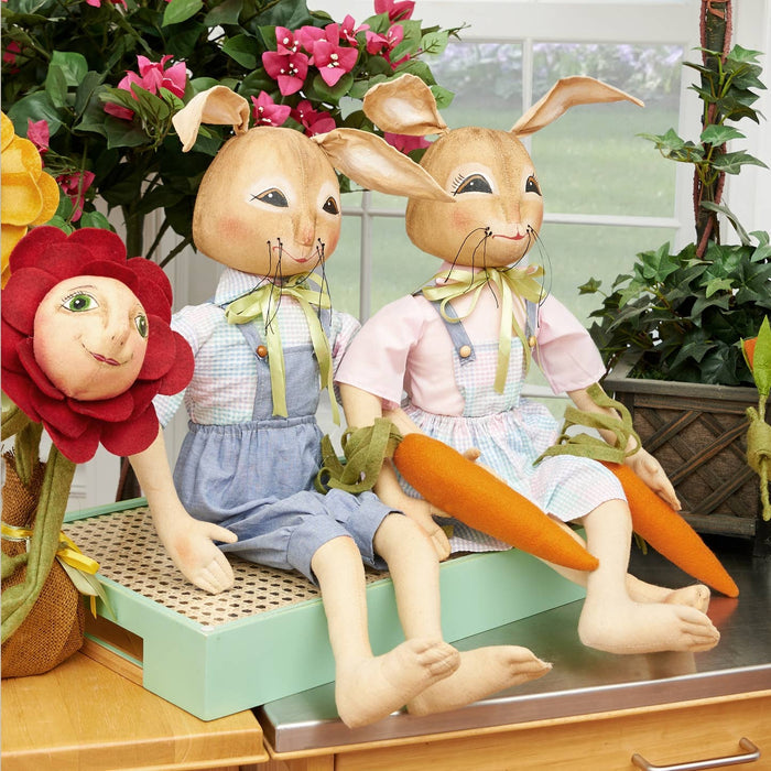C&F Home - Palma Bunny Joe Spencer Gathered Traditions Art Doll