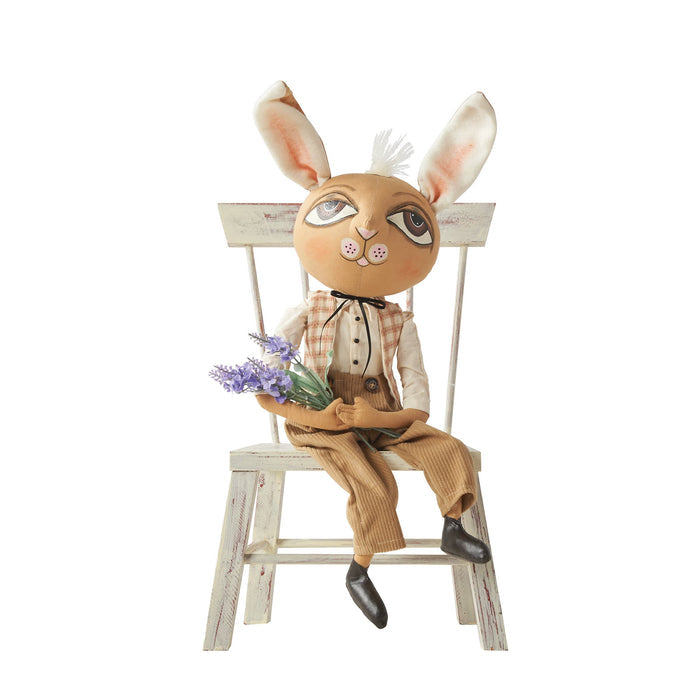 C&F Home - Wilbur Rabbit Joe Spencer Gathered Traditions Art Doll