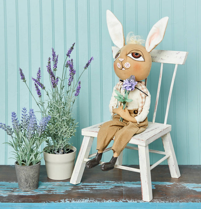 C&F Home - Wilbur Rabbit Joe Spencer Gathered Traditions Art Doll
