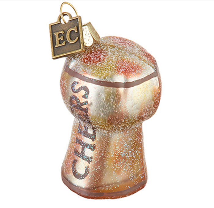 CHEERS CORK ORNAMENT