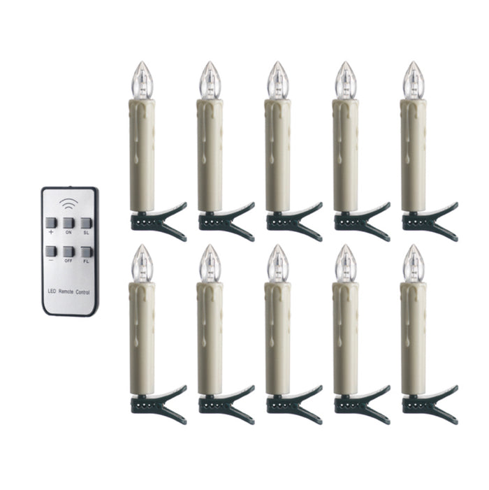 CLIP-ON Lighted Candles  4.25”