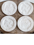 Coastal Seafood Embossed Plates