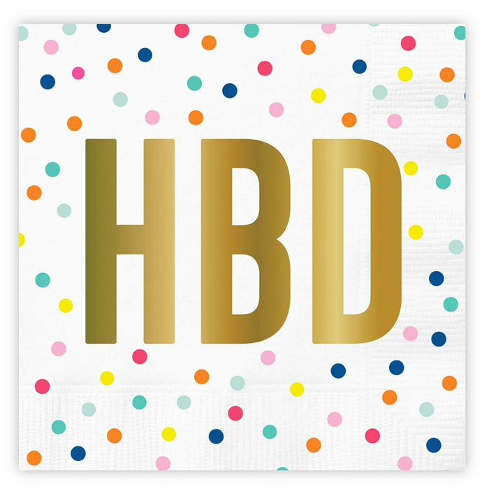 Cocktail Napkin HBD