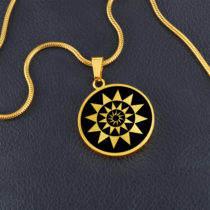 Crop Circle Pendant and Luxury Necklace - Stanton St Bernard 4