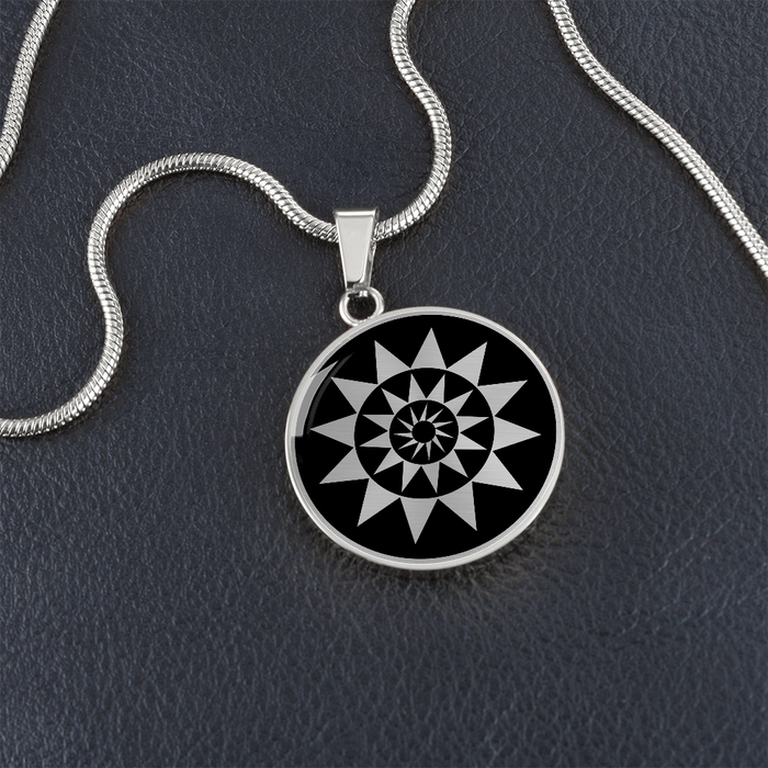 Crop Circle Pendant and Luxury Necklace - Stanton St Bernard 4