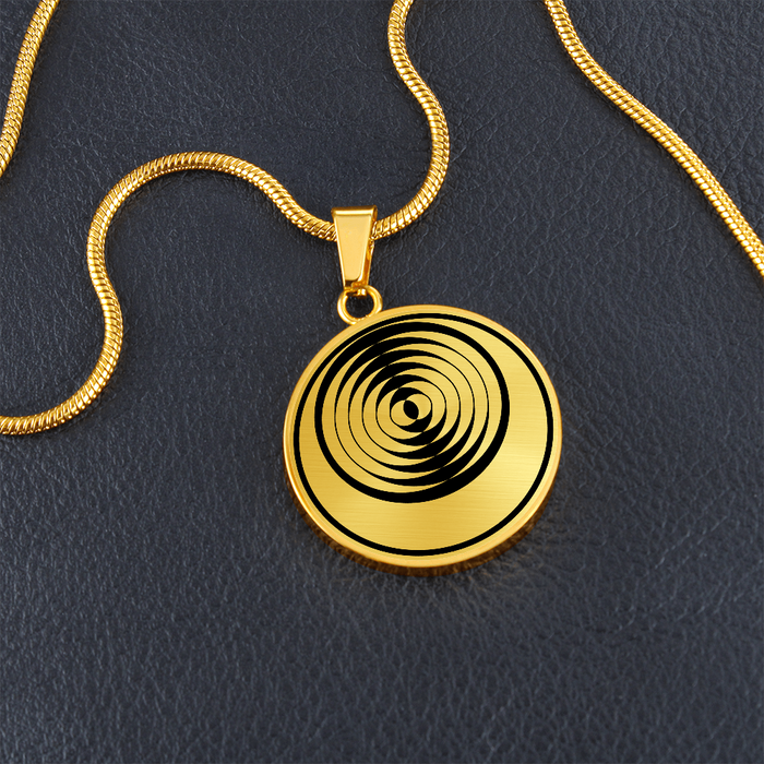 Crop Circle Pendant and Luxury Necklace - Tichborne 2