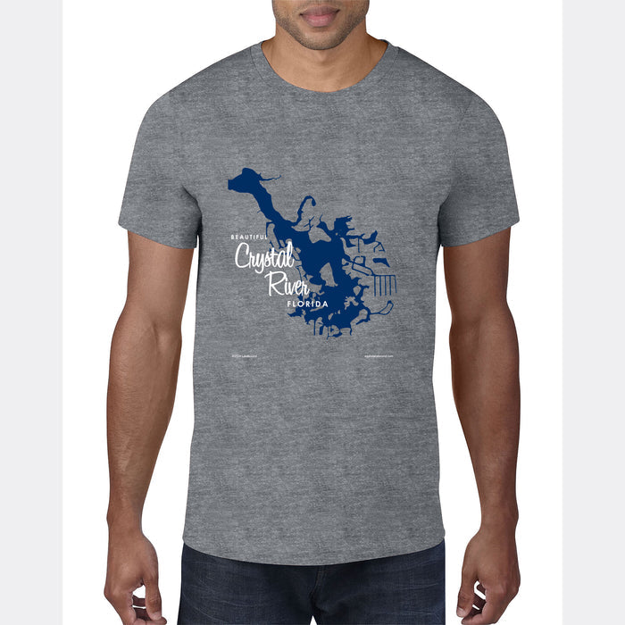 Crystal Lake Florida, Map T-Shirt