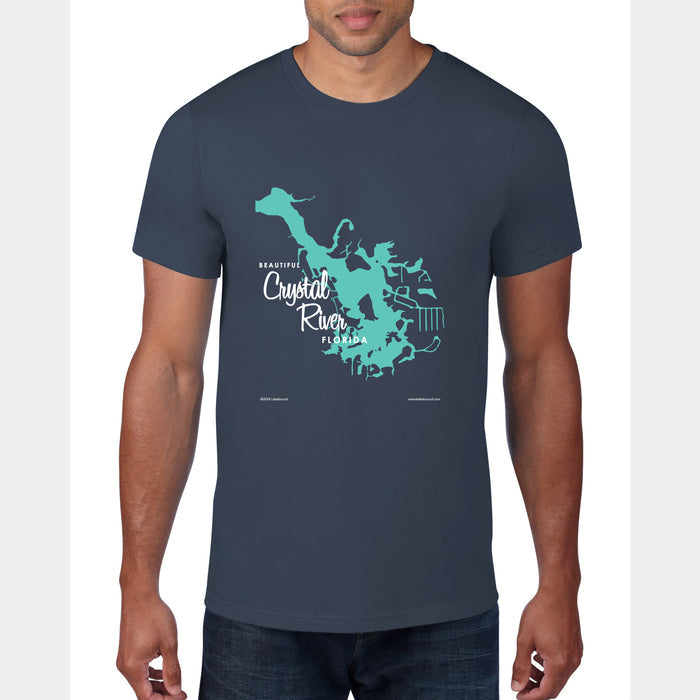 Crystal Lake Florida, Map T-Shirt