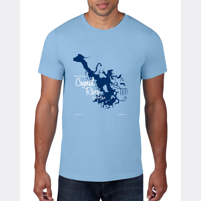 Crystal Lake Florida, Map T-Shirt