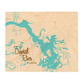 Crystal Lake Florida Map Throw Blanket