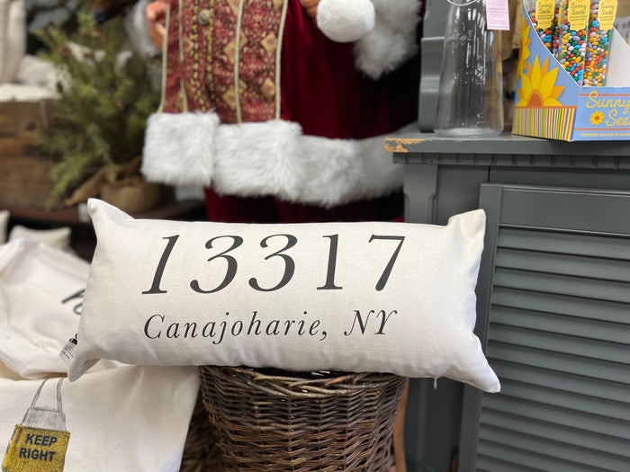 CUSTOMIZED ZIP CODE Lumbar Pillow