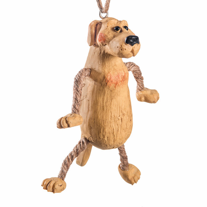 Dangy Yellow Lab Ornament by BAC 012