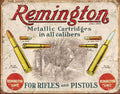 Desperate Enterprises - REM - For Rifles &amp; Pistols Tin Sign