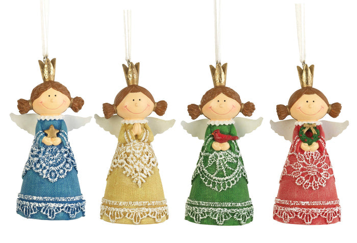 Dicksons - ANGEL ORNAMENT RESIN  3.5"H