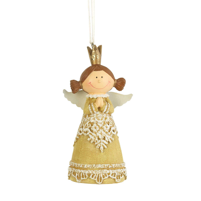 Dicksons - ANGEL ORNAMENT RESIN  3.5"H