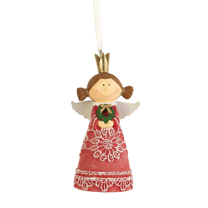 Dicksons - ANGEL ORNAMENT RESIN  3.5"H