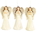 Dicksons - ANGEL ORNAMENT WOOD LOOK 3 ASSTED 5"H
