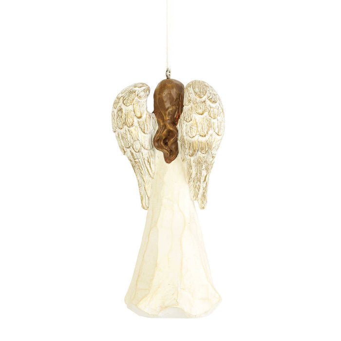 Dicksons - ANGEL ORNAMENT WOOD LOOK 3 ASSTED 5"H