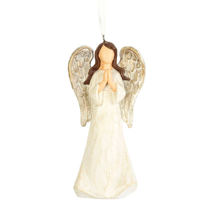 Dicksons - ANGEL ORNAMENT WOOD LOOK 3 ASSTED 5"H