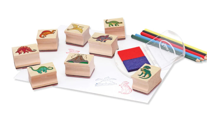 Dinosaur Wooden Stamp Set by Melissa and Doug