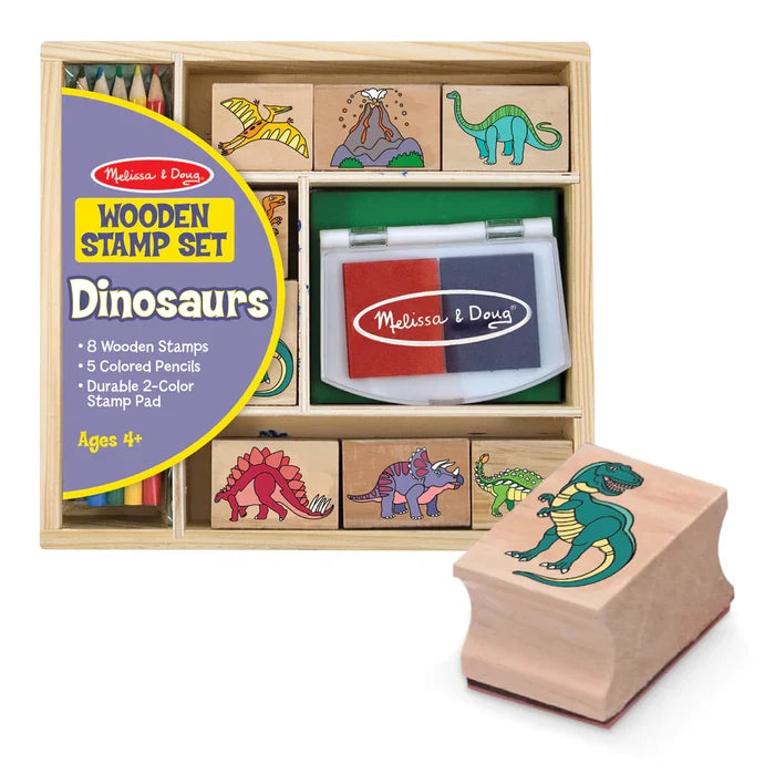 Dinosaur Wooden Stamp Set by Melissa and Doug