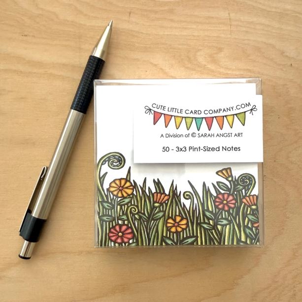 Flower Field: Set of 50 Little Notecards by Sarah Angst