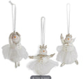GLITTERED SNOW LADY BALLERINA w Tulle Tutu ASSORTED STYLES