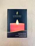 Harvest Pumpkin Seaglass Flameless Candle Pillar - Recessed Top 3" x 4.5"