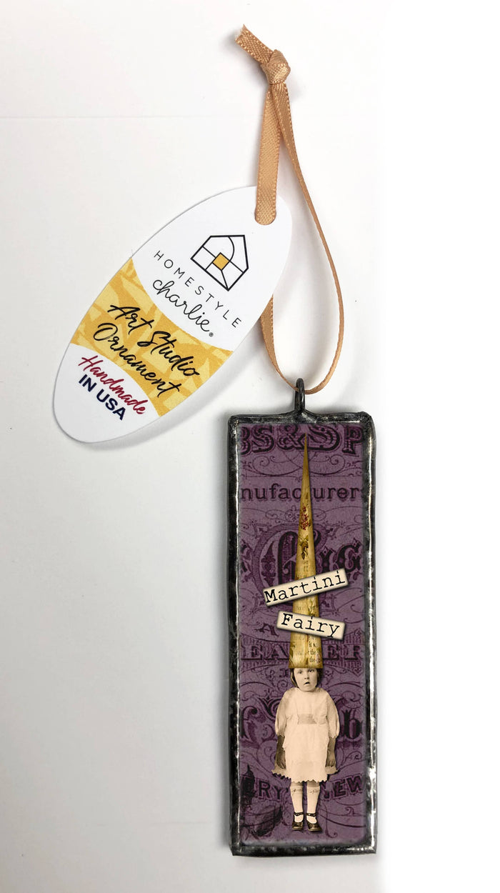 Homestyle Charlie - Martini Fairy Ornament Charm