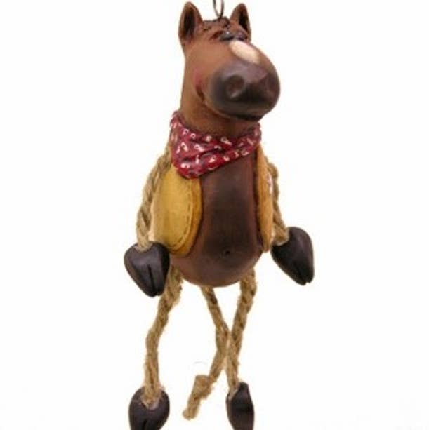 Horse With Cowboy Vest Ornament By Bert Anderson -Bac 006